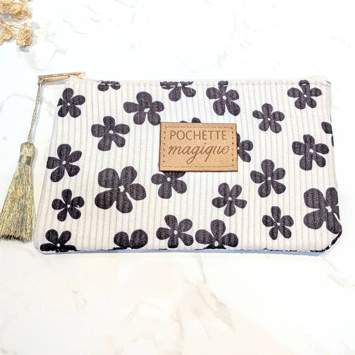 LOLO & YAYA – wholesale Pouch – Women’s – "Magic pouch" pouches, 16x10cm flower1