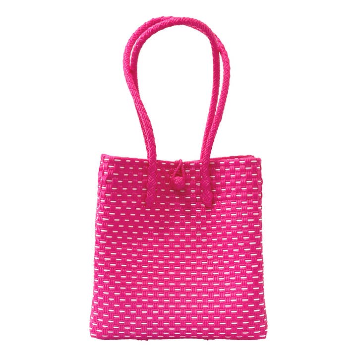 New Large Recycled Plastic Woven Tote Bag for wholesale by My Funky Bags