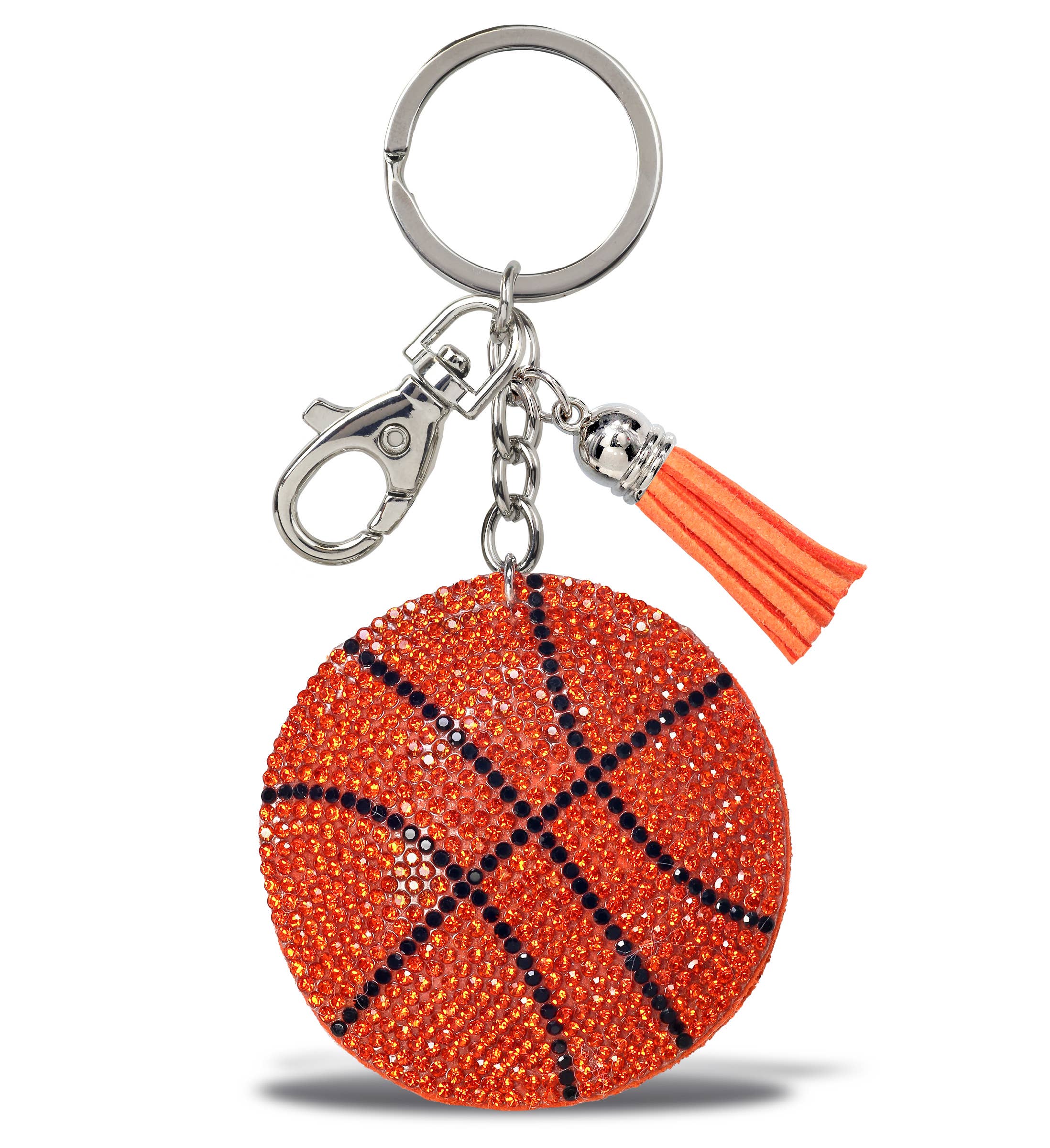 Cota Global - Wholesale Keychain - Unisex - Sparkling Rhinestones Charm With Tassel - Basketball0
