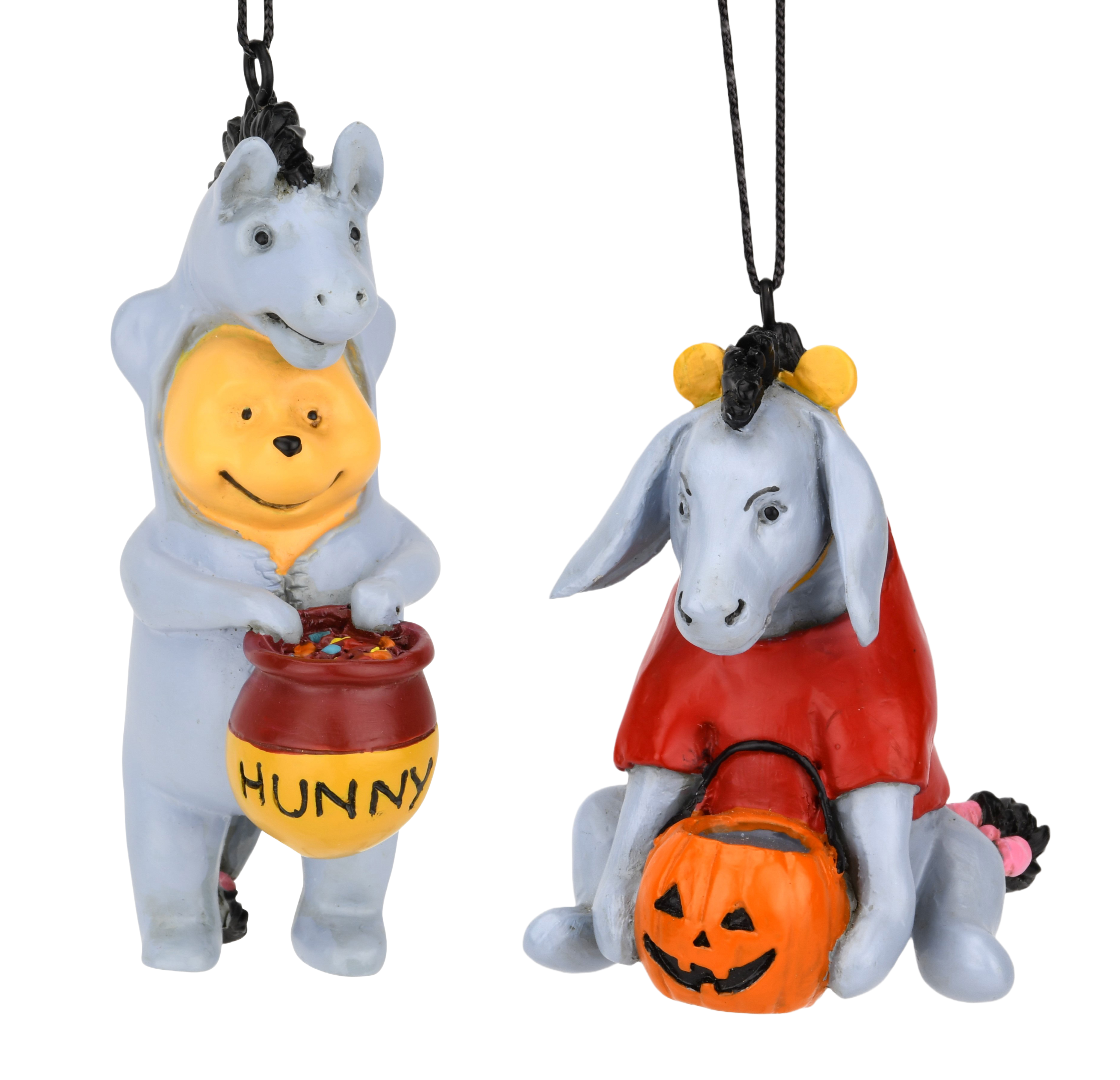 Tree Buddees - Wholesale Ornament Set - Winnie The Pooh and Eeyore Dressed up as Each Other for Trick or Treating Cute Halloween Ornaments0