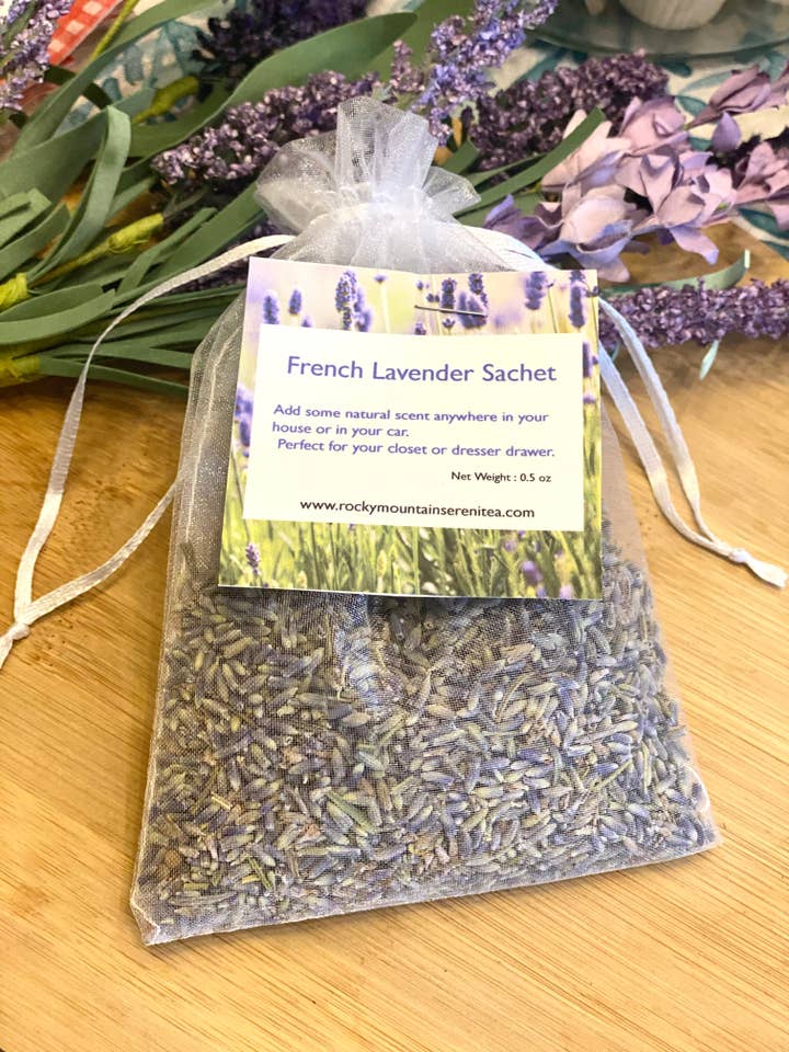 French Lavender Sachet for wholesale by Rocky Mountain SereniTEA