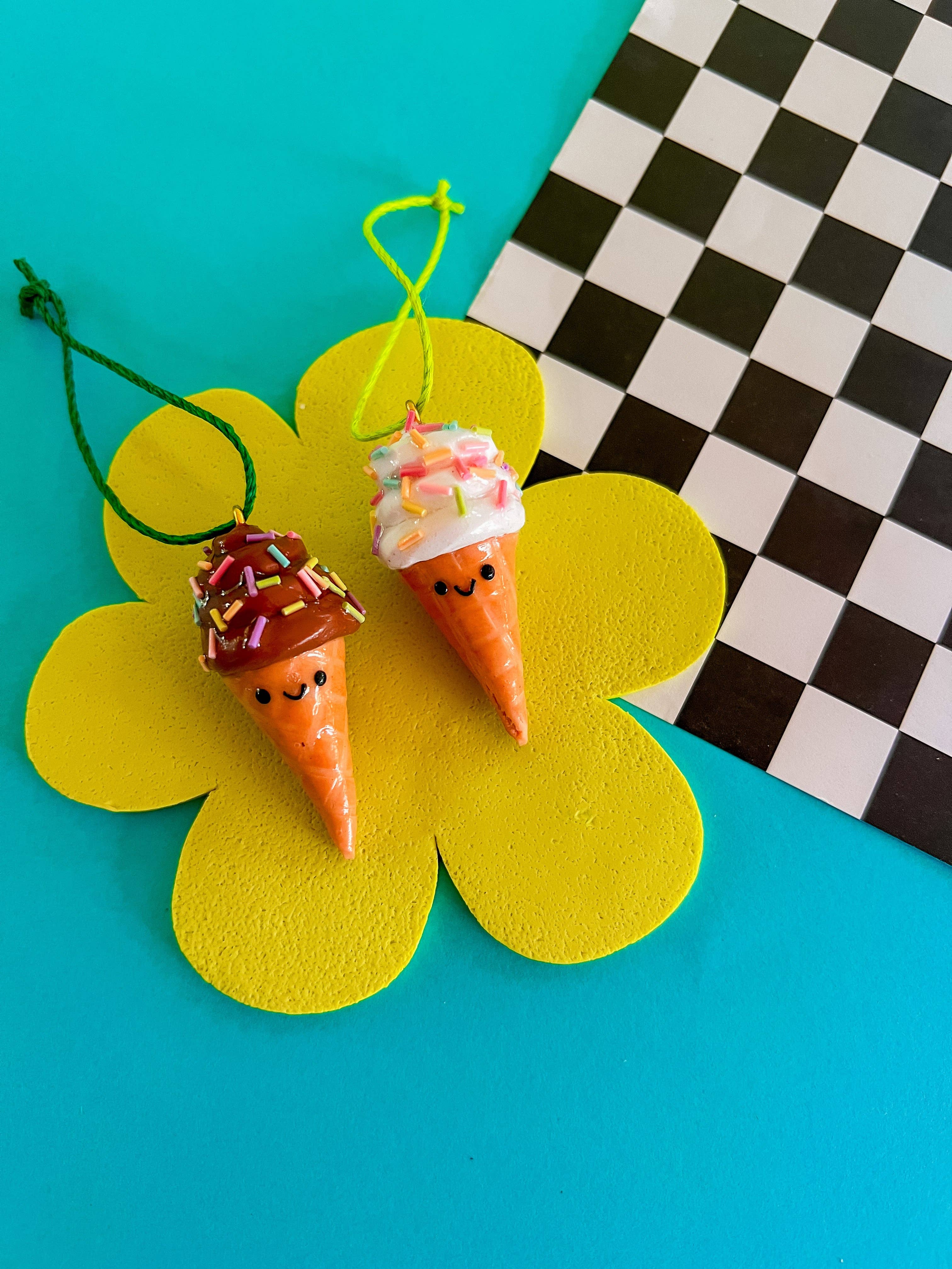 Larry’s Waffle Shop - Wholesale Ornament - Izzie | Ice Cream Cone Ornament4