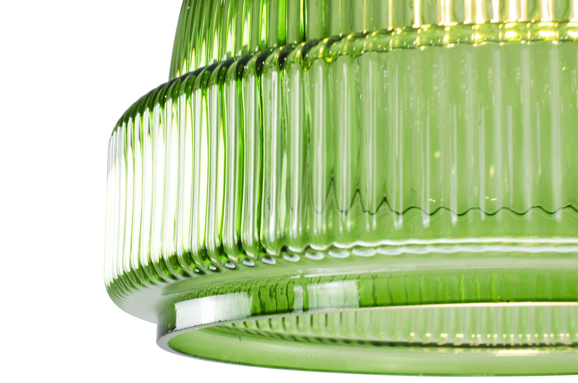 C-Création - Wholesale Kroonluchter/hangend licht - Gekleurd geribbeld glazen hanglamp Chani20