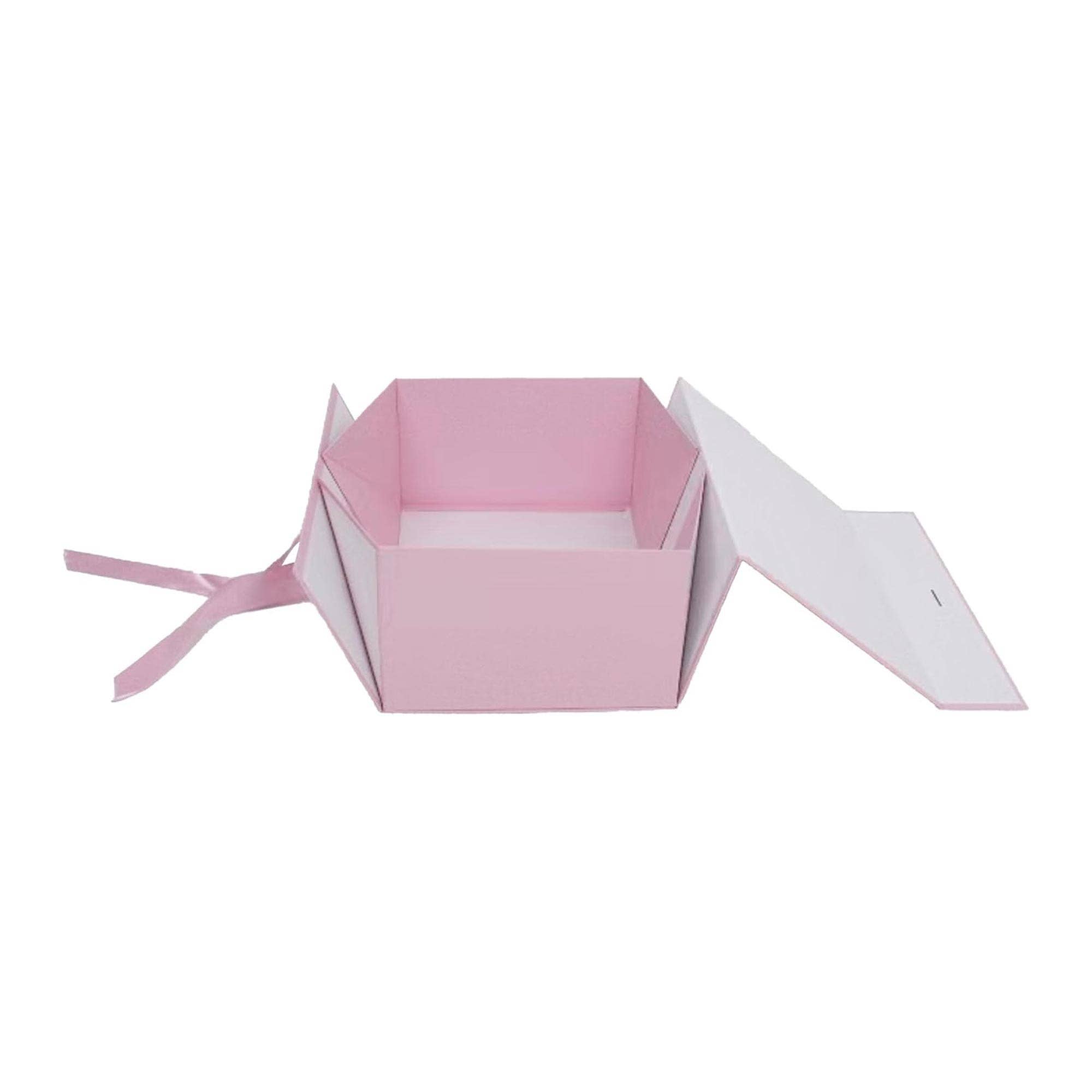Emartbuy - Wholesale Gift Box - Pink Magnetic Gift Box, With Ribbon Single Box1