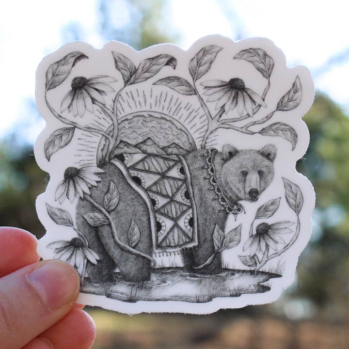 The Harvest Bear | Vinyl Sticker for wholesale by Mackenzie Myrick Studio