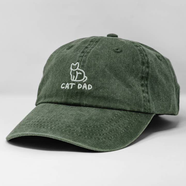 The Hungry Sloth - Wholesale Baseball Cap - Men's - Cat Dad Embroidered Dad Hat