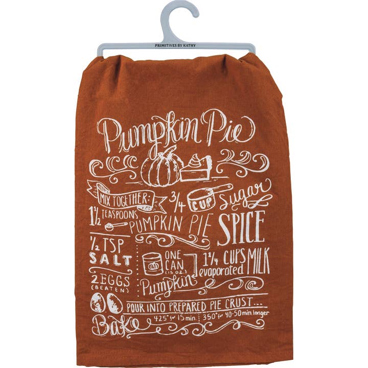 Primitives by Kathy - Wholesale Tea Towel - Pumpkin Pie Kitchen Towel3