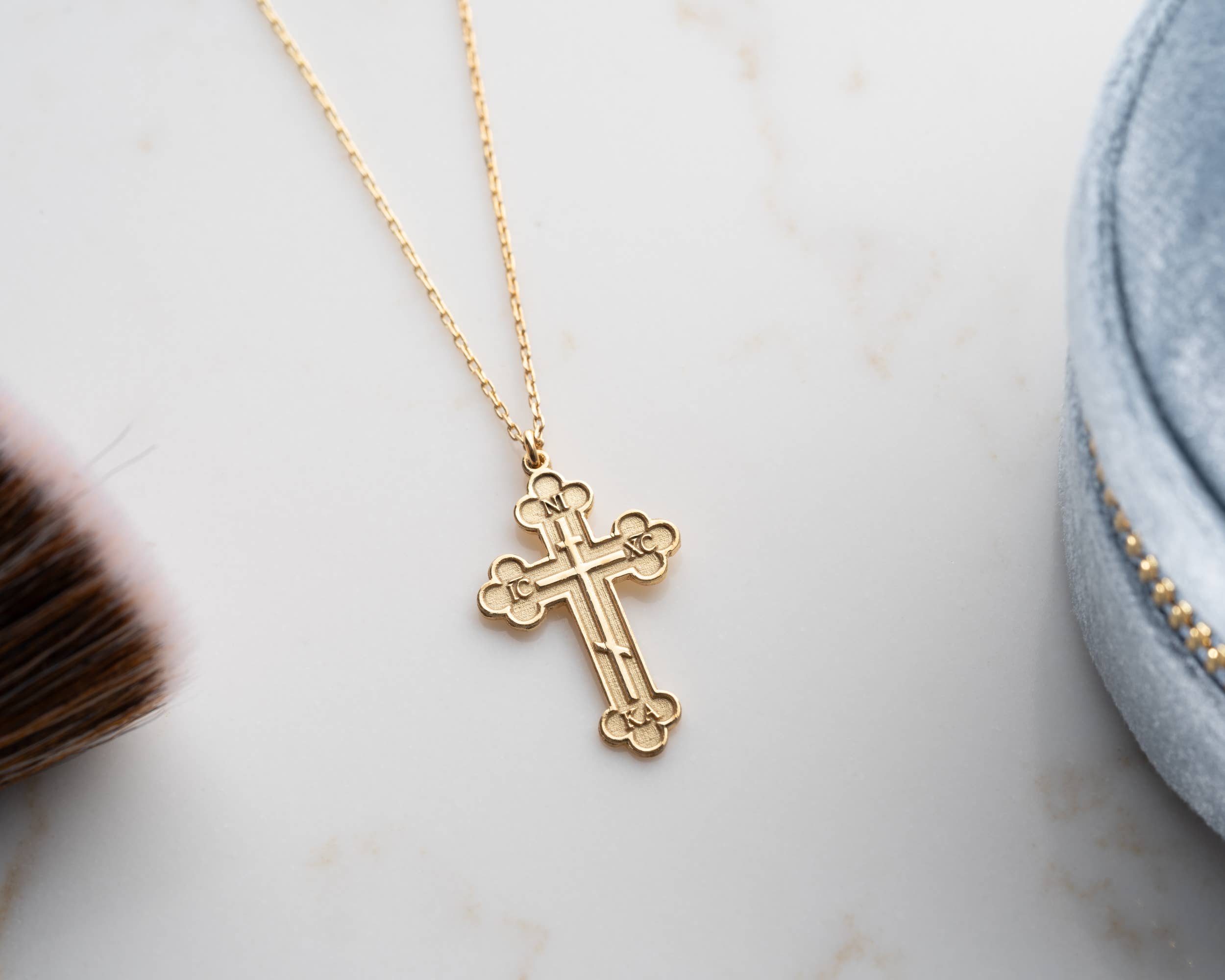 Tina Custom Jewelry - Wholesale Pendant/Charm Necklace - Orthodox Cross Necklace, Baptism Cross Necklace, IC XC NIKA5