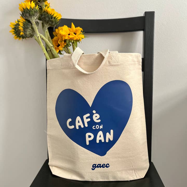 Gaec Studio - Wholesale Tote Bag - Women's - “Café con pan” heavy duty tote bag1