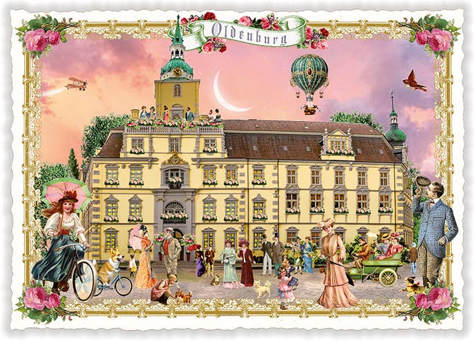 Actetre Deutschland Gmbh - Wholesale Postcard - City postcard, Oldenburg, Castle (Quer), PK11410