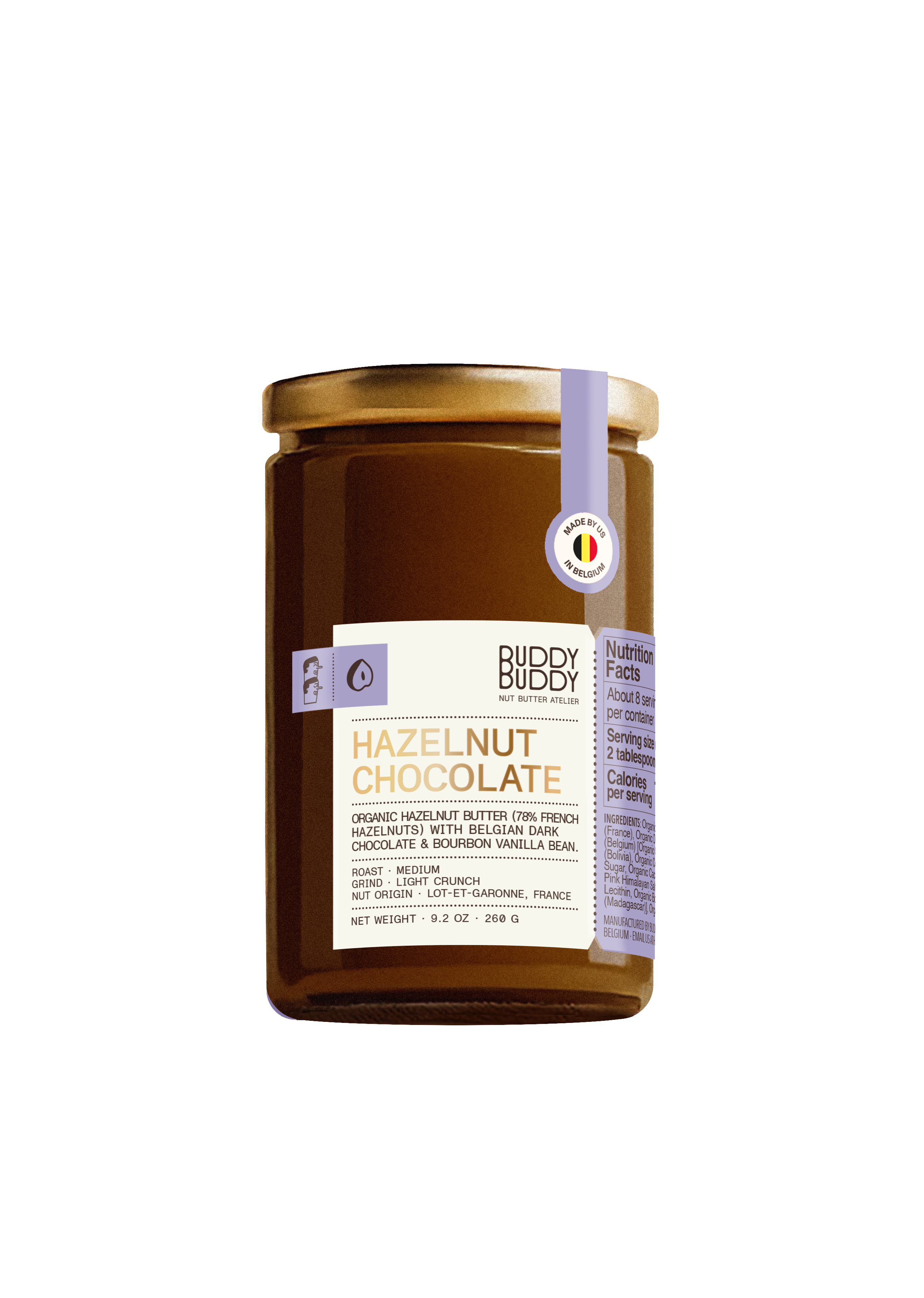 BUDDY BUDDY - Wholesale Nut Butter - Organic Hazelnut Cacao Nut Butter – Hazelnuts & Chocolate1