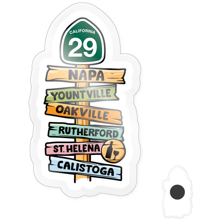 Magnet - California Napa Valley HWY 29 Signs for wholesale by Morris Magnets