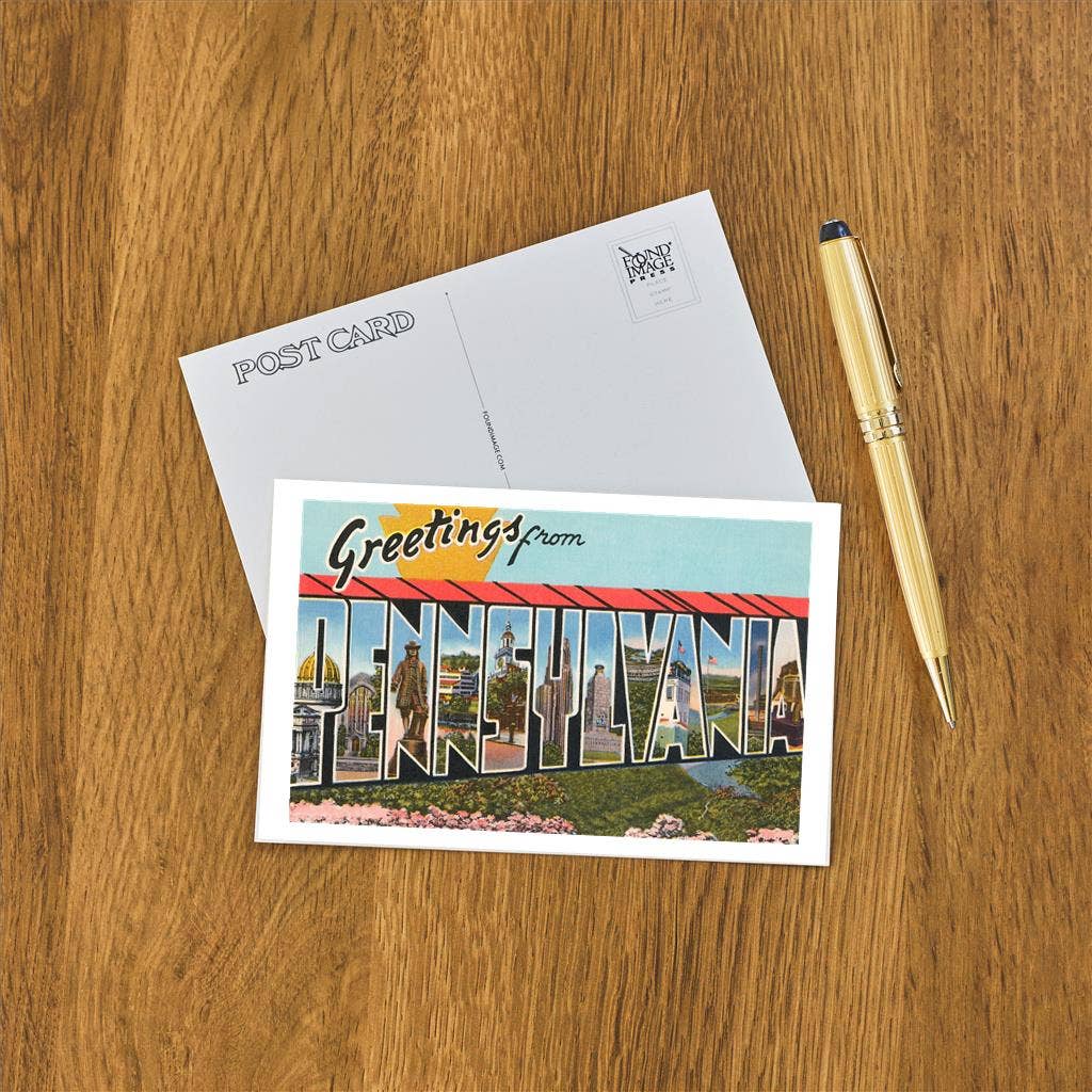 Found Image Press - Venta al por mayor Tarjeta postal - Tarjeta postal PA-393 Saludos desde Pensilvania1