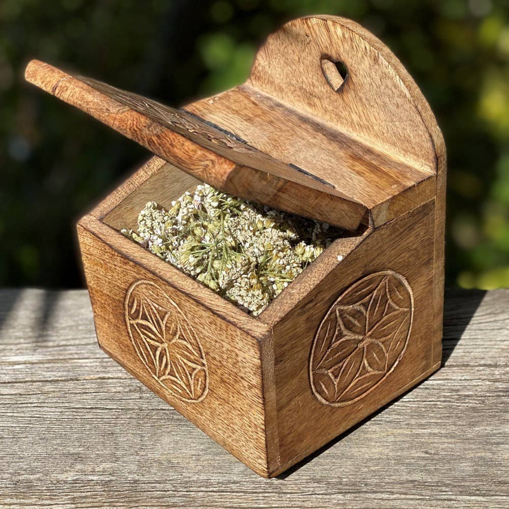 LES SCULPTEURS DU LAC – Galheteiro por atacado – Caixa de sal de madeira queimada5