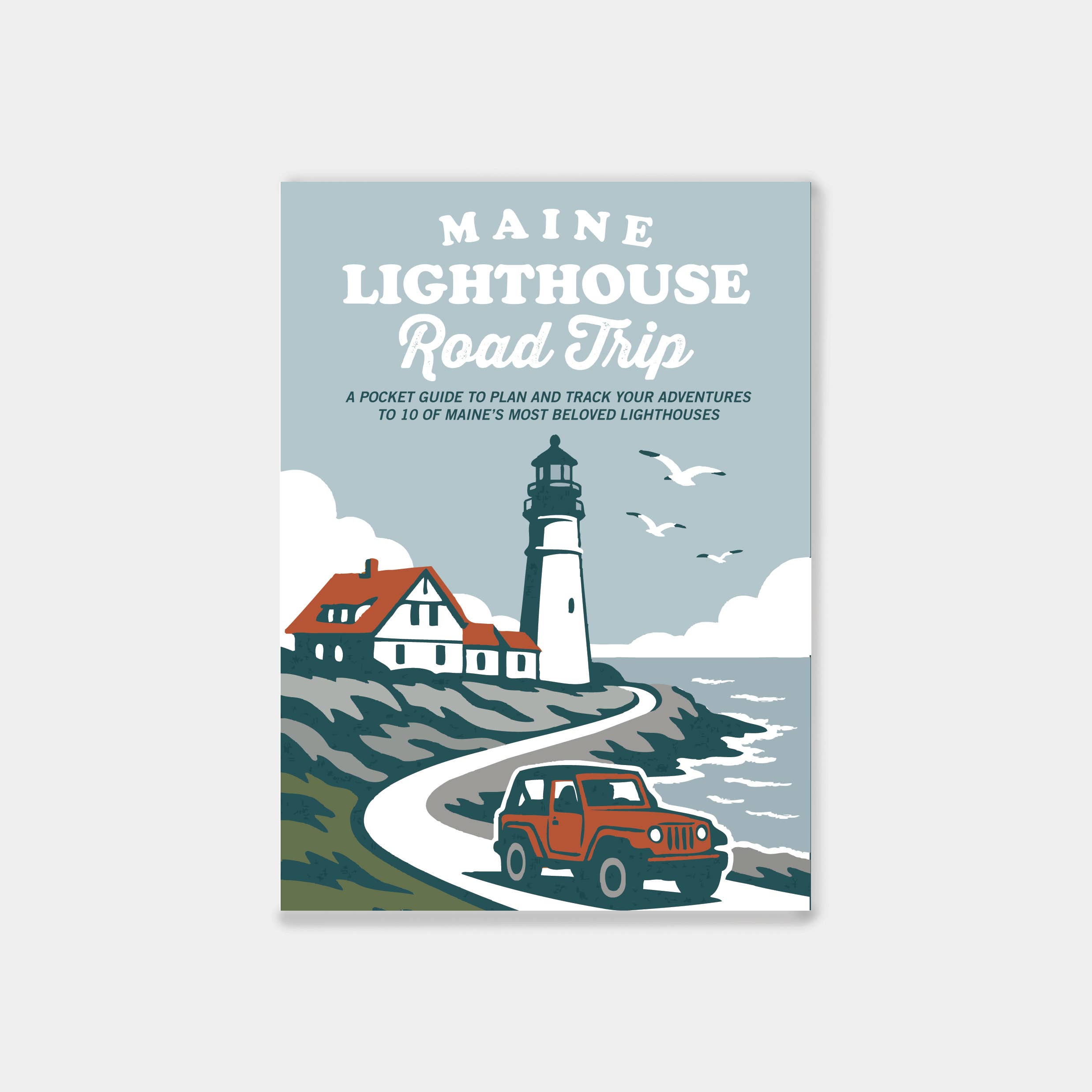 Reclaimed Maine Co. - Wholesale Notebook - Maine Lighthouse Road Trip Book | Travel Guide