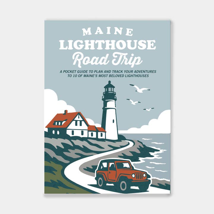 Reclaimed Maine Co. - Wholesale Notebook - Maine Lighthouse Road Trip Book | Travel Guide0