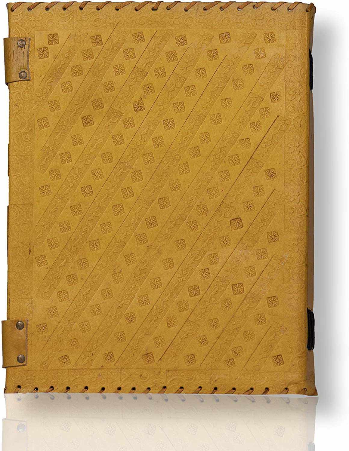 Tuzech Leather - Wholesale Journal/Diary - Seven Chakra Leather Journal – Handmade Embossed Diary 13"33