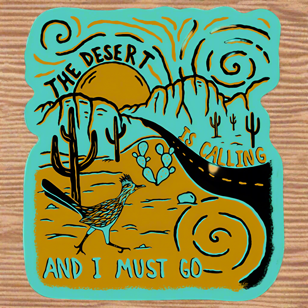 EARTHWILD - Wholesale Sticker - The Desert Is Calling Sticker2