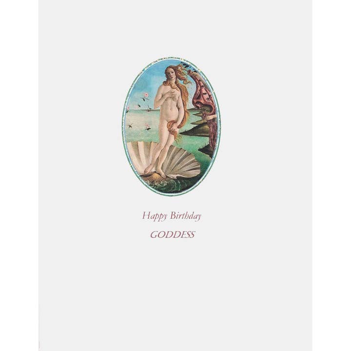 Venus Goddess Birthday Card for wholesale by Lumia Designs