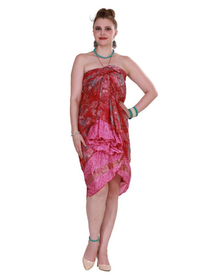 Wevez - Wholesale Skirt - Women's - Women Plus Size Magic Wrap Skirt Wholesale Mix lot BeachWear14