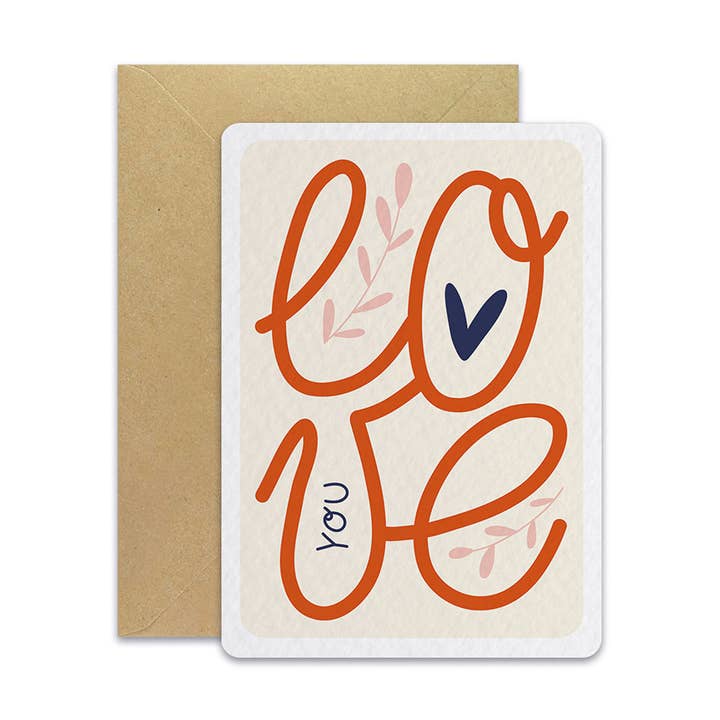 Love you - Postcard for wholesale by Maison Joliette