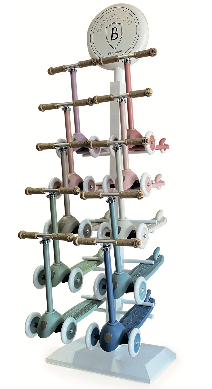 Banwood SL Europe - Wholesale Bike/Scooter - Kids - BANWOOD ECO SCOOTER DISPLAY0