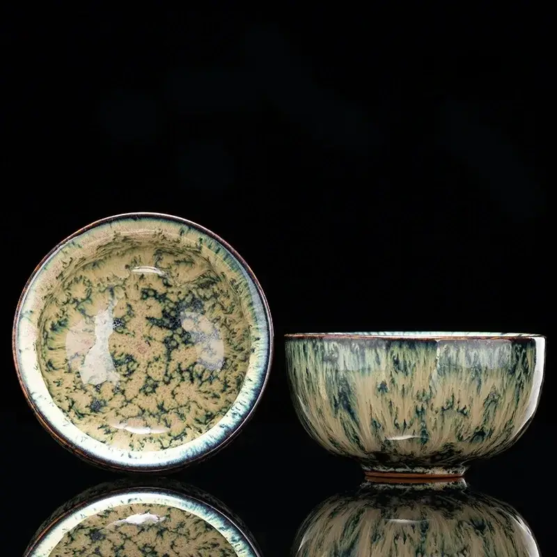 Otterware – wholesale Coffee/tea cup – Handmade Artisanal Tenmoku Glaze Tasting Cup (Single)32