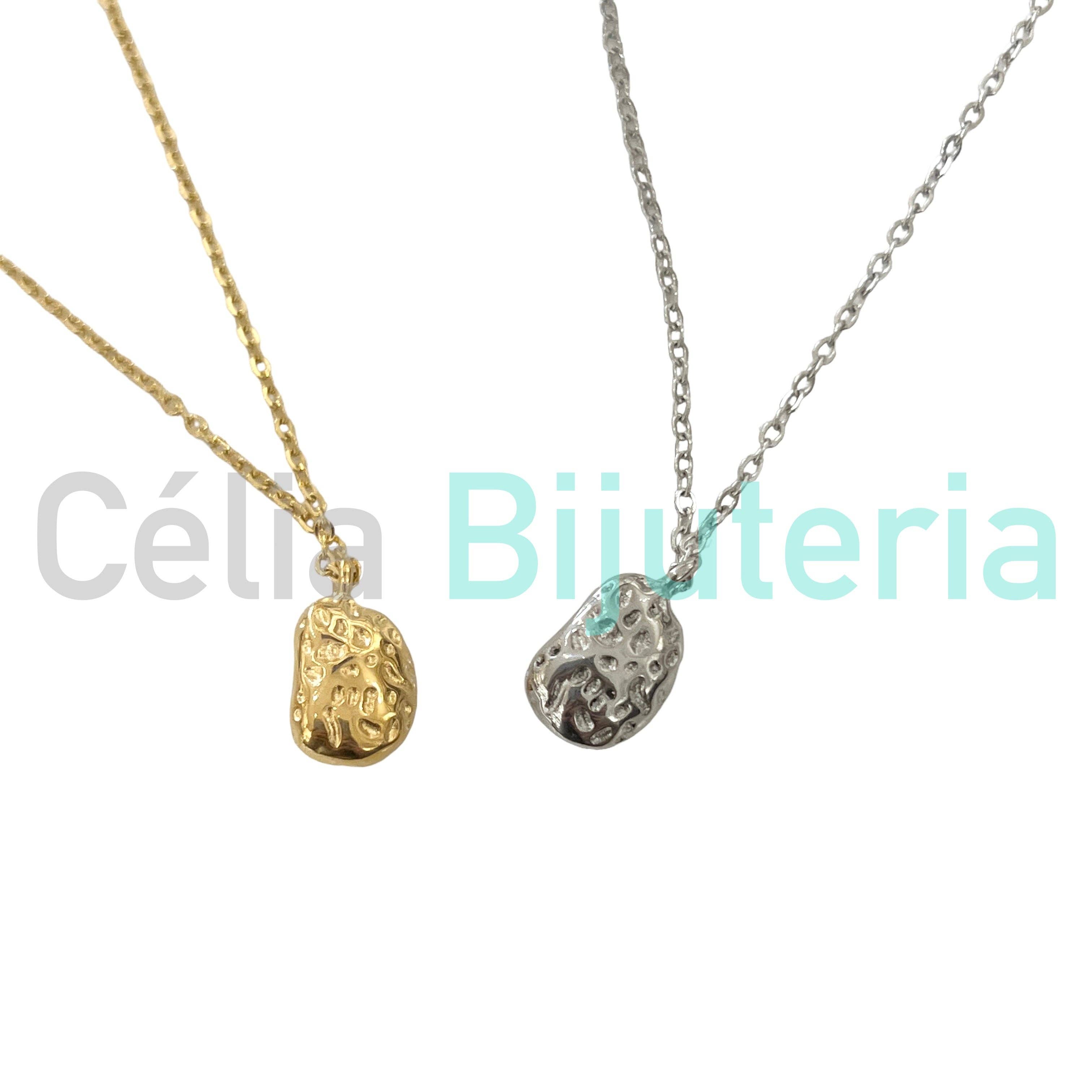 Celli Biju - Vendita all'ingrosso Collane a bavaglio - Collana in acciaio - perla d'acqua dolce2