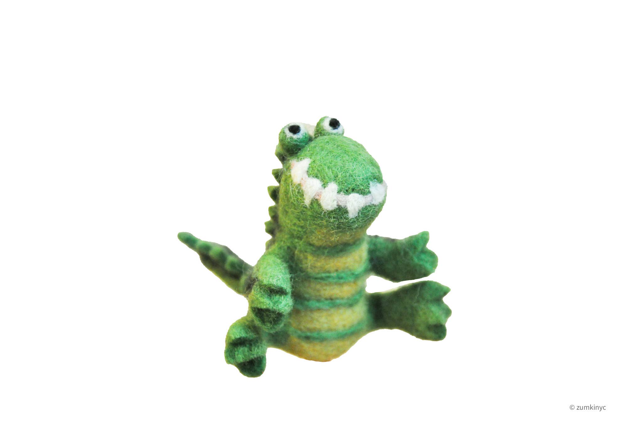 Zumki - Wholesale Finger Puppet - Kids & Baby - Sitting Crocodile Felt Wool Finger Puppet4