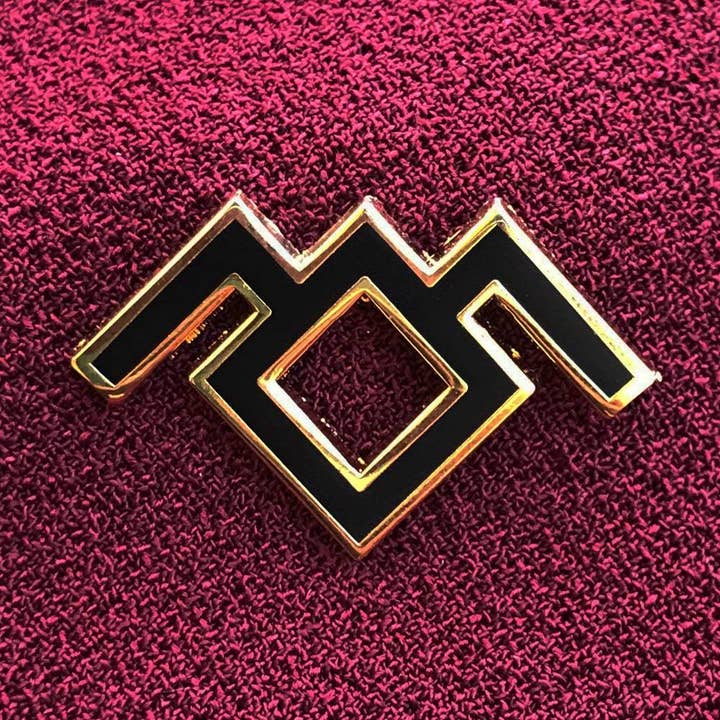 Wokeface - Wholesale Lapel Pin/Button - Enamel Pin - Twin Peaks Owl Cave Symbol