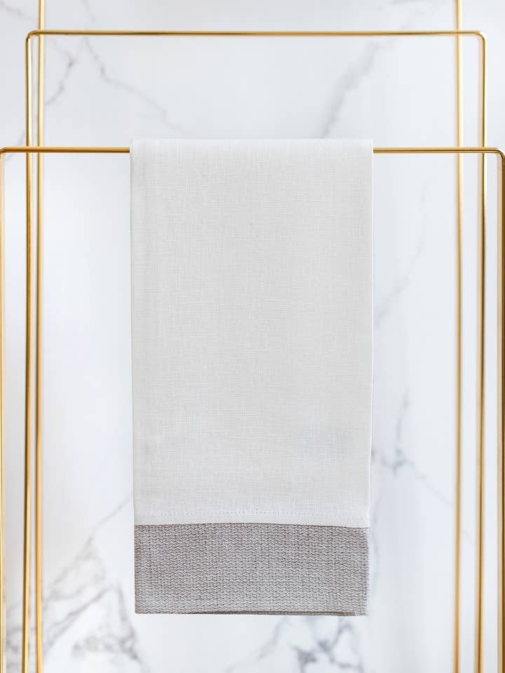 Terragon Guest Towel - in 2 colors for wholesale by Linen Way Inc.