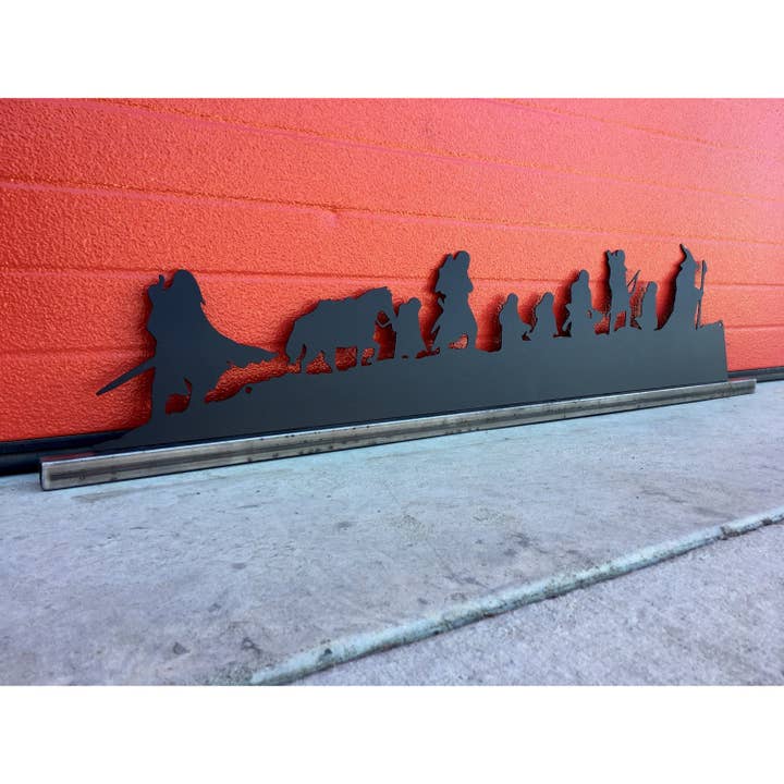 Think Metal - Thinking Creatively to Make it Metal - Wholesale Wall Accent - Lord of the Rings Fellowship Silhouette | Metal Wall Art | 40" | #LotR