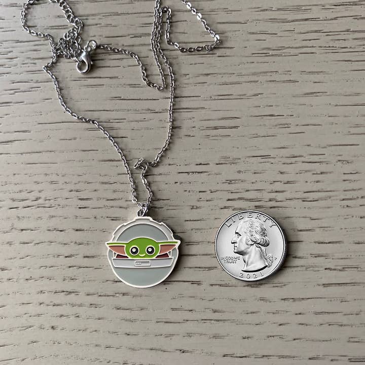 Ye Little Trinket Shop - Wholesale Pendant/Charm Necklace - Grogu Cradle Pendant1