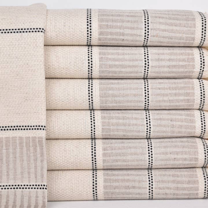 Organic Kitchen Towel, Elegant Brown Hand Towel for wholesale by Organic Turkish Towels