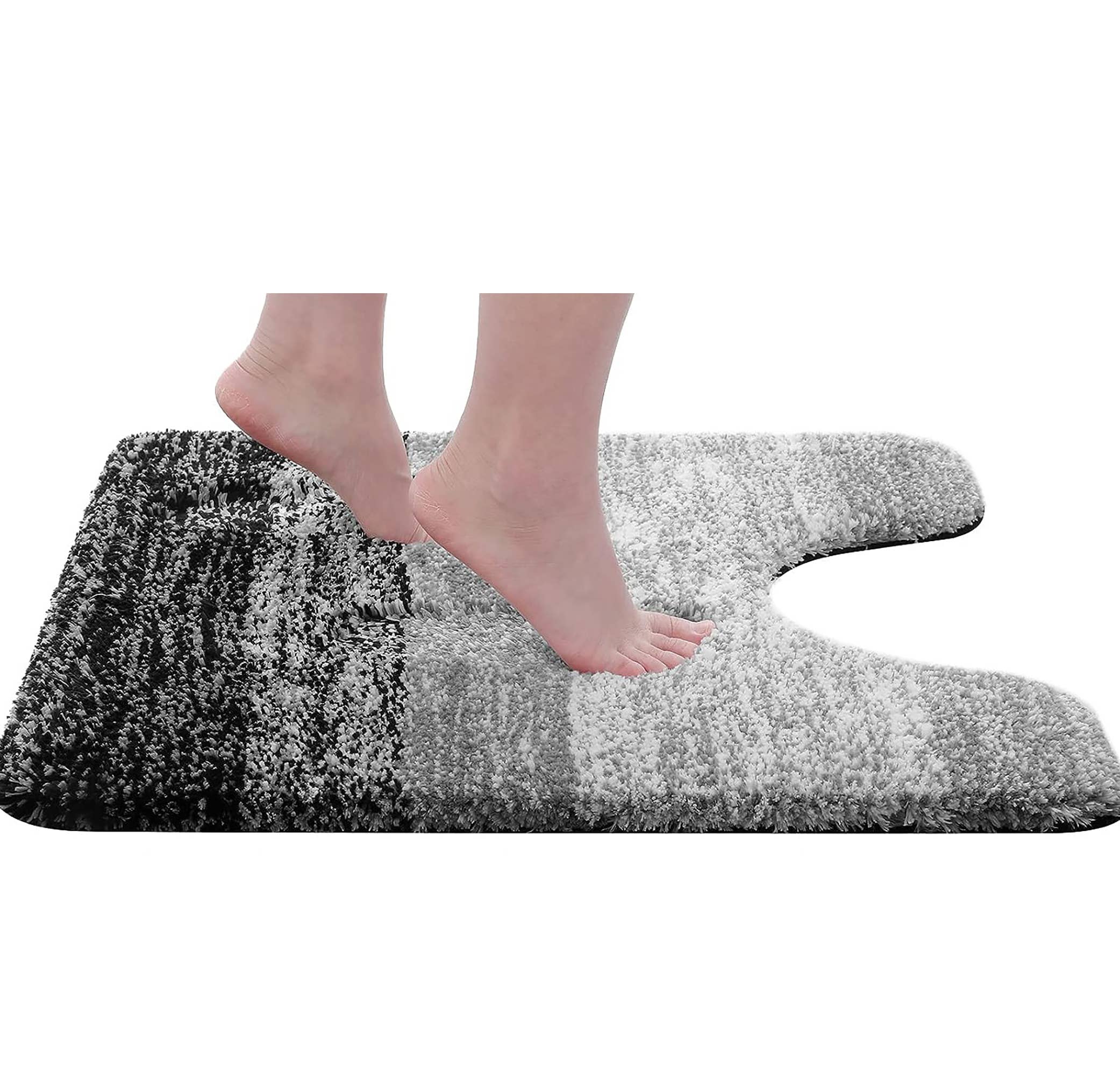 home mart goods - Wholesale Bath Mat Set - Large 2 Piece Ombre Microfiber Soft Thick Plush Bath Mat Set4