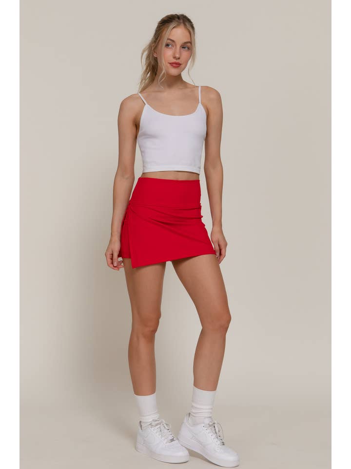 Active Basic | Active USA - Wholesale Athletic Shorts - Women's - Side Slit Style Activewear Skort35