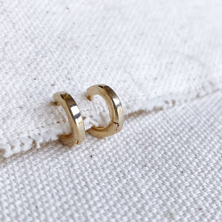 18k Gold Filled 10mm Clicker Hoop Earring for wholesale by GoldFi