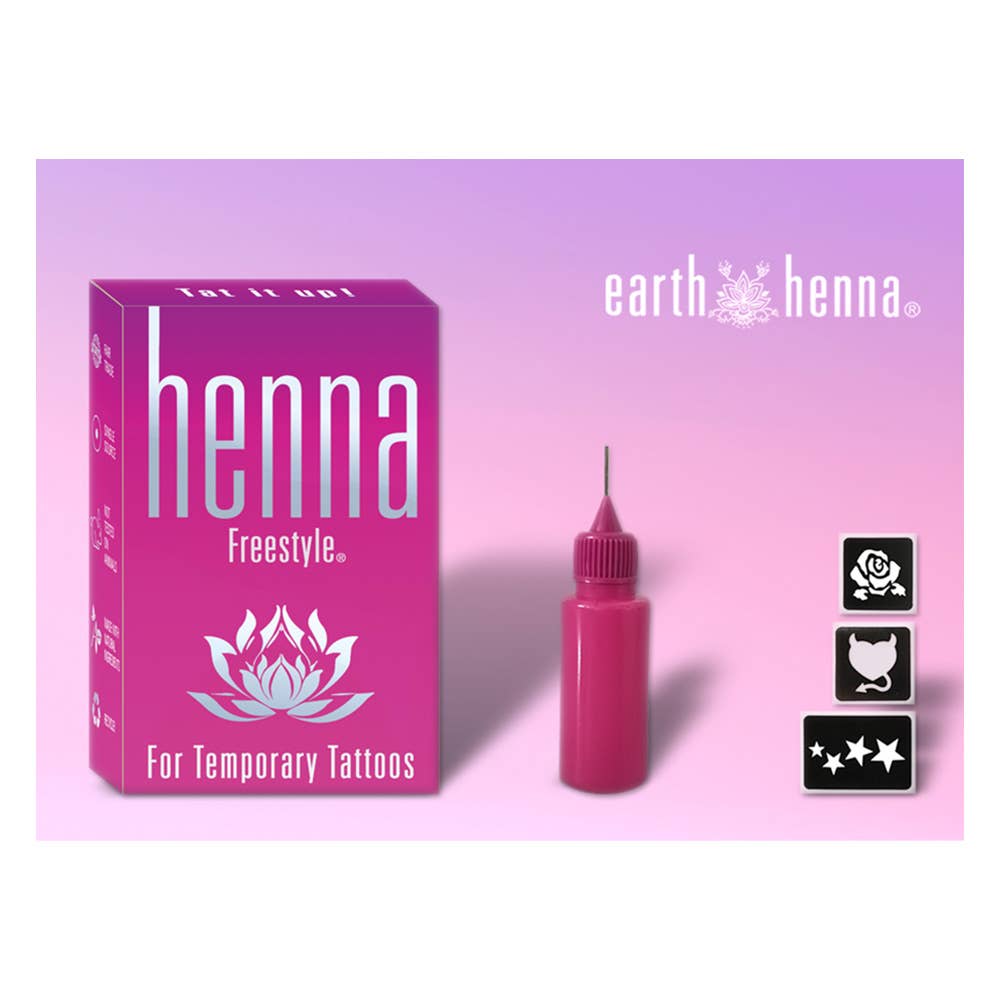 Natural Henna Temporary Tattoo Freestyle Kit, Body Art, Henna Tattoos