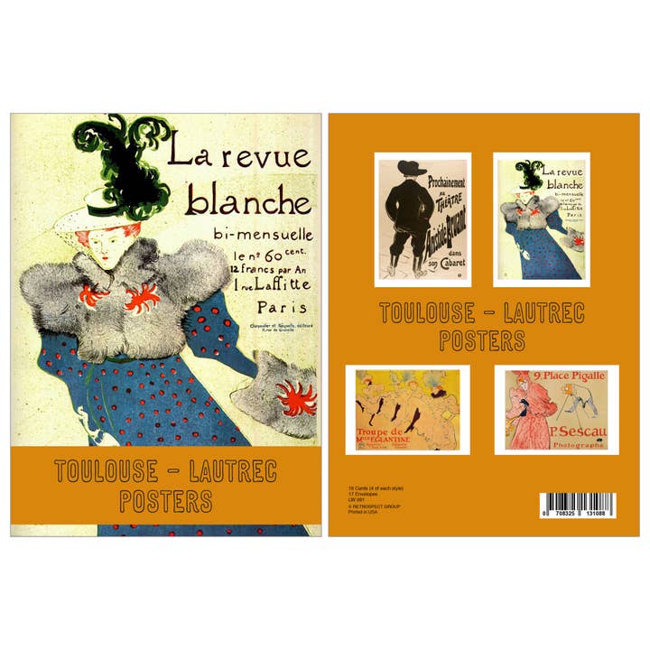 Toulouse Lautrec Notecard - Boxed Set for wholesale by The Retrospect Group Collection