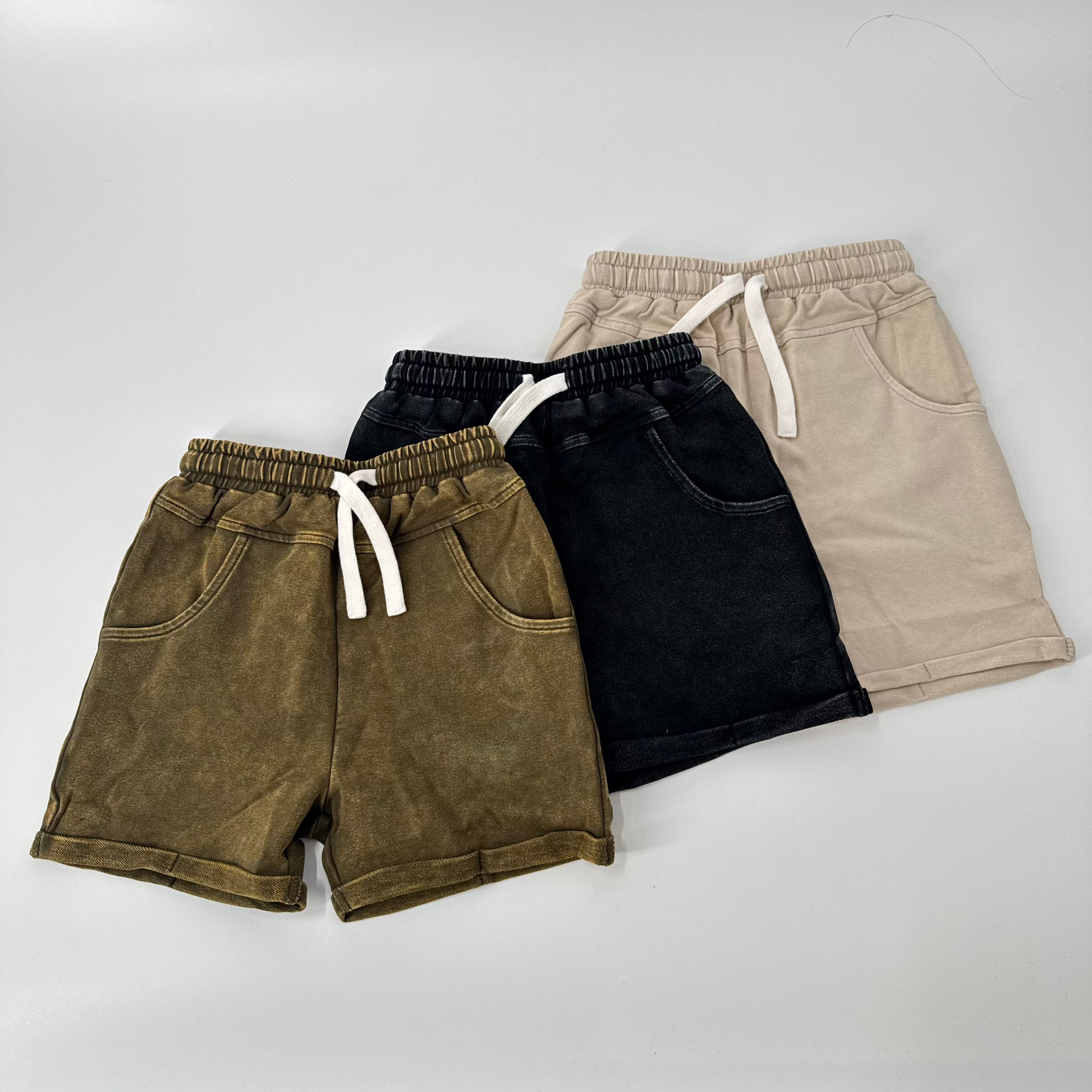 Little Rad Things - Wholesale Shorts - Kids - [PRE-ORDER] VINTAGE WASH SHORTS - BLACK1