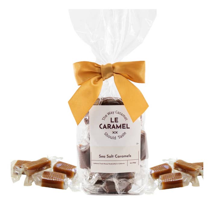 Sea Salt Caramels - 4oz Bag for wholesale by Le Caramel