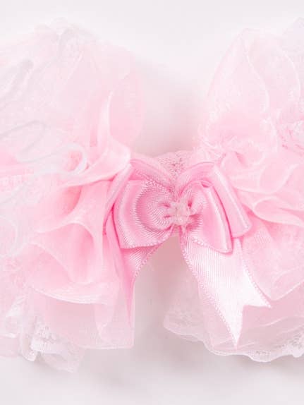 Faixa de cabeça de renda rosa por atacado de BEAU KiD