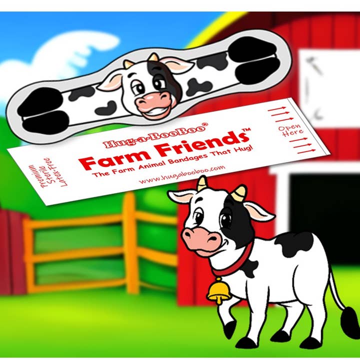 Hug-a-BooBoo - Wholesale Plasters/bandages – Kids & Baby - Friendly Farm Animal Hugging Bandages - 24ct Box 3