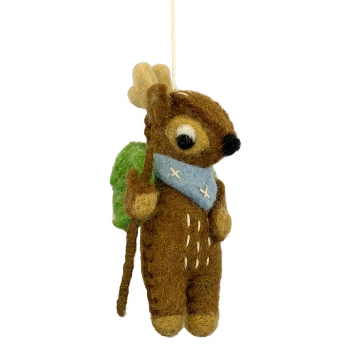 Camp Fawn Ornament for wholesale by dZi Handmade