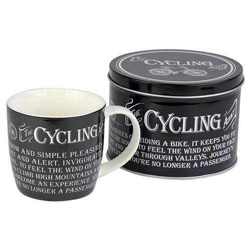 Mug in Tin - Cycling for wholesale by Ultimate Gift For Man