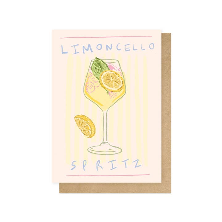 Limoncello Spritz Greetings Card for wholesale by East End Prints - Greetings Cards & Postcards