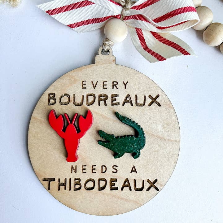 Geaux Magnolia - Wholesale Ornament - Boudreaux and Thibodeaux Christmas Ornament, Friendship