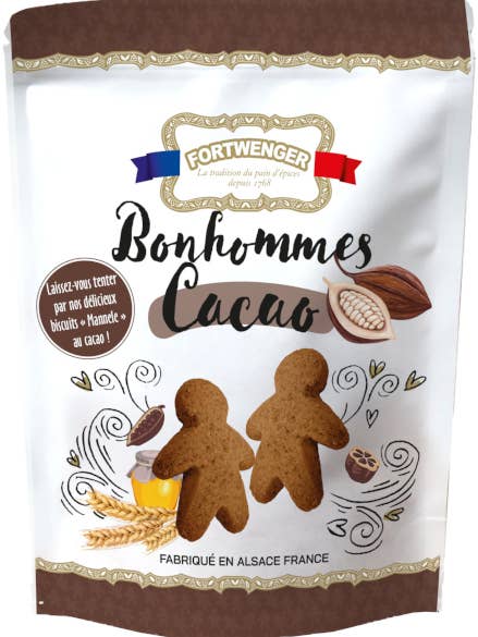 Fortwenger · Mini gingerbread men, chocolate for wholesale by French Feast