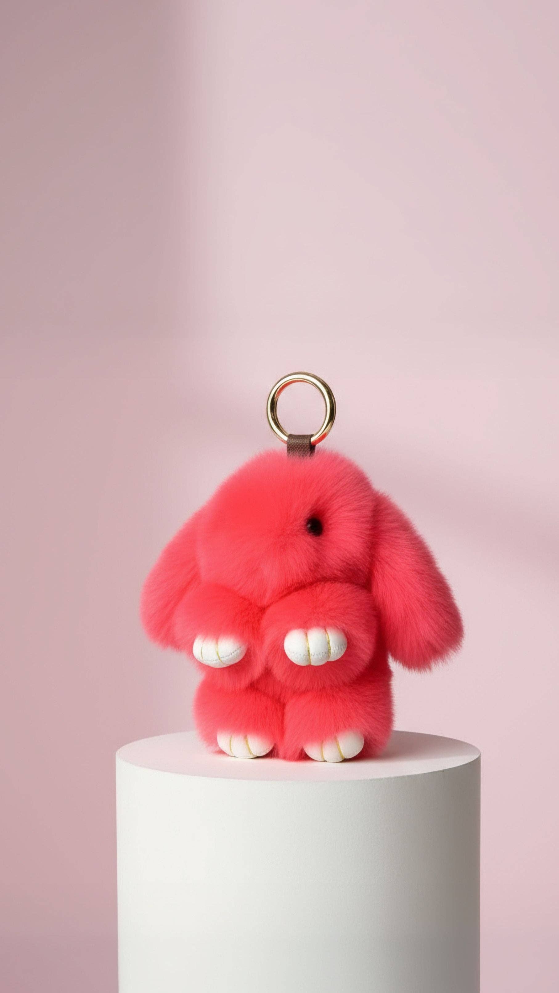 Arya Jewellery Wholesale – wholesale Keychain – Women's – Mini Fluffy Bunny Rabbit Key Ring & Bag Charm12