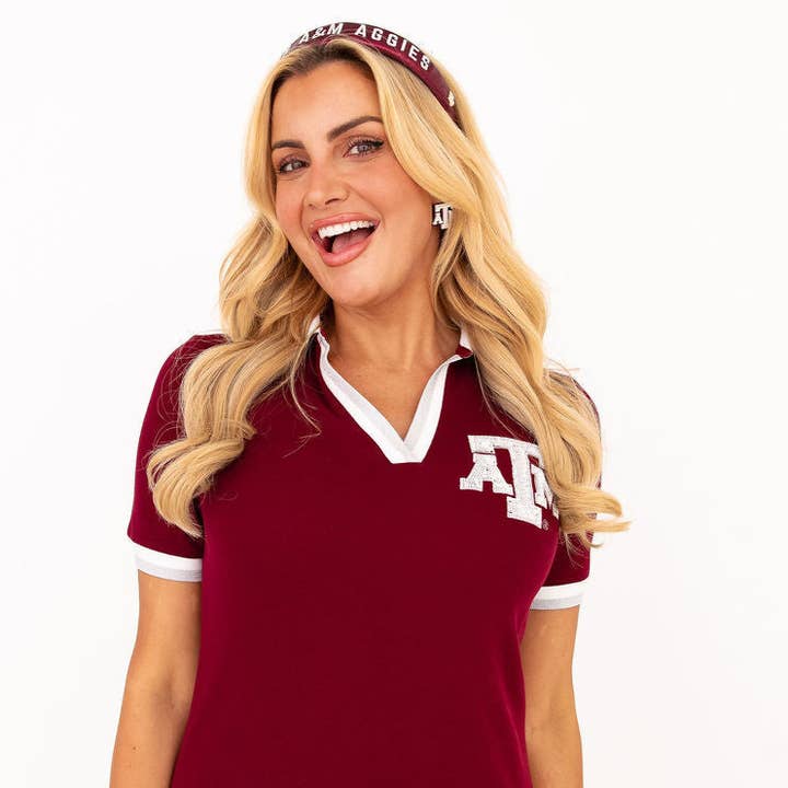 Texas A&M BC Club Dress with Reveille Logo for wholesale by Brianna Cannon